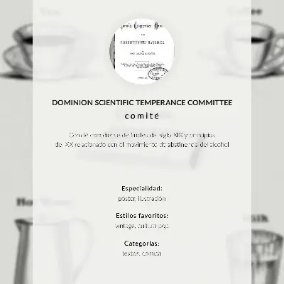 Affisch Säkra stimulantia från Dominion Scientific Absorption Committee