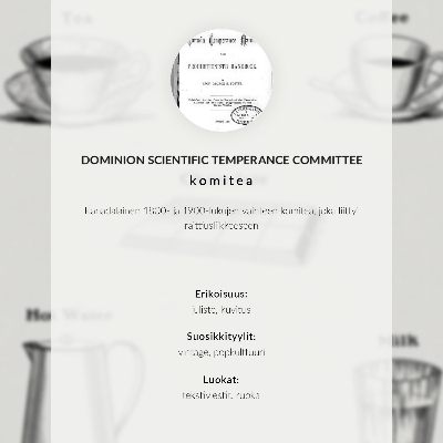 Affisch Säkra stimulantia av Dominion Scientific Absorption Committee