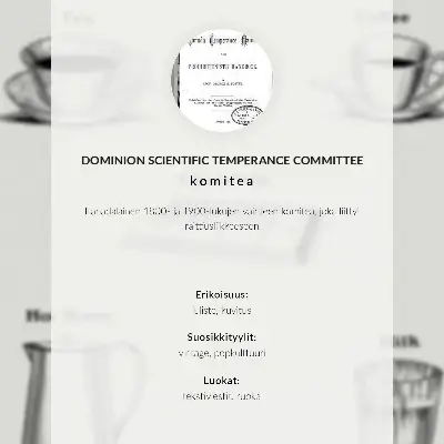 Affisch Säkra stimulantia från Dominion Scientific Absorption Committee