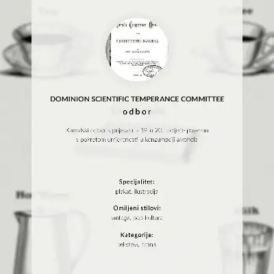 Affisch Säkra stimulantia från Dominion Scientific Absorption Committee
