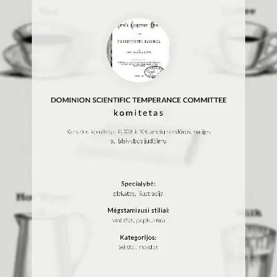Affisch Säkra stimulantia från Dominion Scientific Absorption Committee