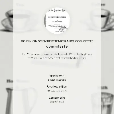 Affisch Säkra stimulantia från Dominion Scientific Absorption Committee