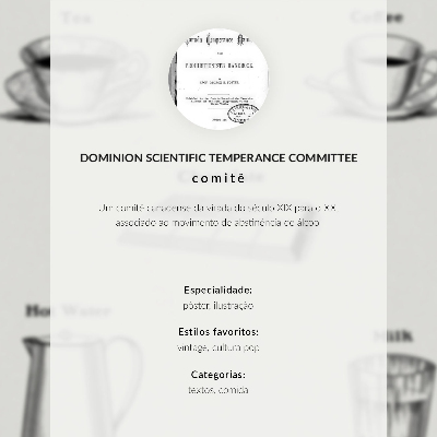 Affisch Säkra stimulantia av Dominion Scientific Absorption Committee