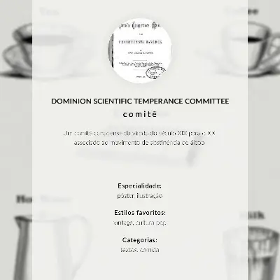Affisch Säkra stimulantia från Dominion Scientific Absorption Committee