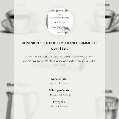 Affisch Säkra stimulantia från Dominion Scientific Absorption Committee