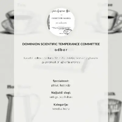 Affisch Säkra stimulantia från Dominion Scientific Absorption Committee