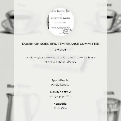 Affisch Säkra stimulantia från Dominion Scientific Absorption Committee