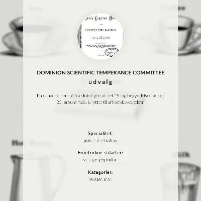 Affisch Säkra stimulantia från Dominion Scientific Absorption Committee