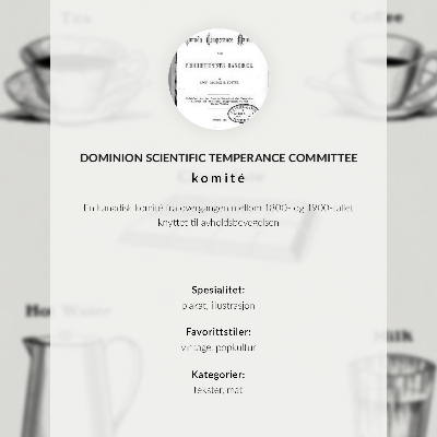 Affisch Säkra stimulantia av Dominion Scientific Absorption Committee