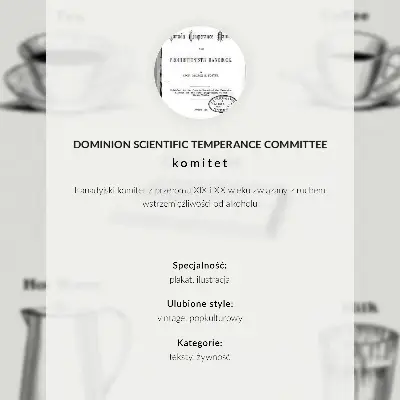 Affisch Säkra stimulantia från Dominion Scientific Absorption Committee