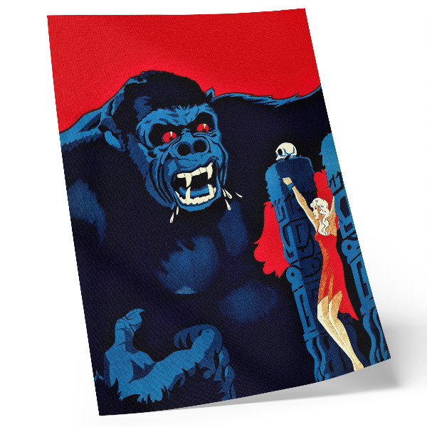 Hållbar väggposter Dansk filmaffisch för King Kong (1933)