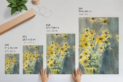 Vas med rudbeckior (1915) av Hannah Borger Overbeck hållbar väggposter