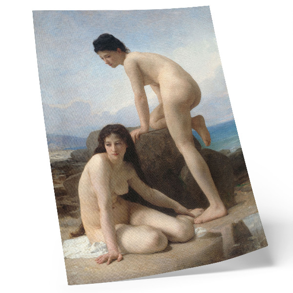 Affisch Badande kvinnor av William Adolphe Bouguereau