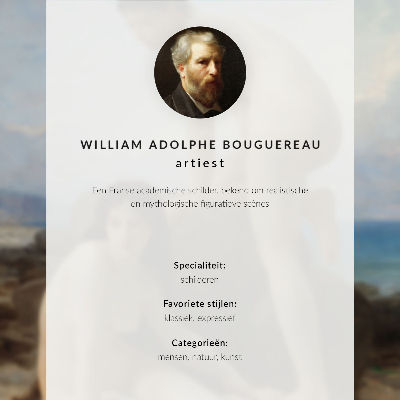 Affisch Badande kvinnor av William Adolphe Bouguereau
