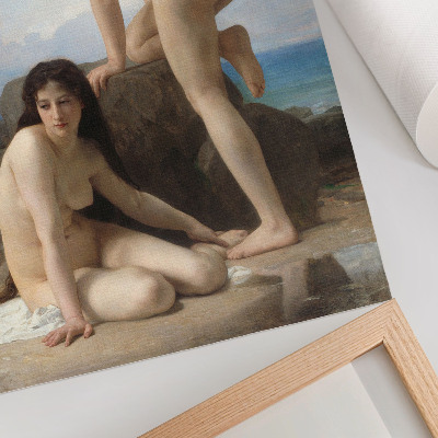 Affisch Badande kvinnor av William Adolphe Bouguereau