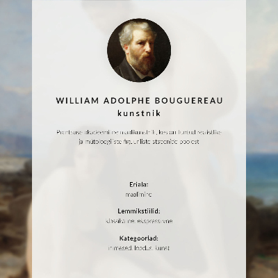 Affisch Badande kvinnor av William Adolphe Bouguereau