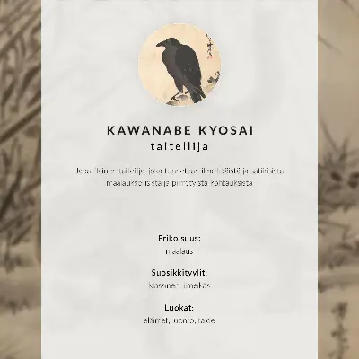 Katt som fångar en groda av Kawanabe Kyosai hållbar väggposter