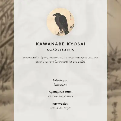 Katt som fångar en groda av Kawanabe Kyosai hållbar väggposter
