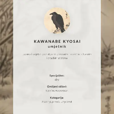 Katt som fångar en groda av Kawanabe Kyosai hållbar väggposter