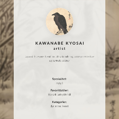 Hållbar väggposter Katt som fångar en groda av Kawanabe Kyosai