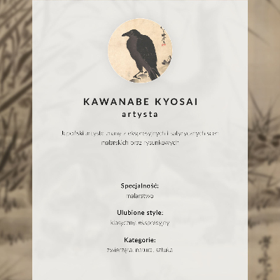Hållbar väggposter Katt som fångar en groda av Kawanabe Kyosai