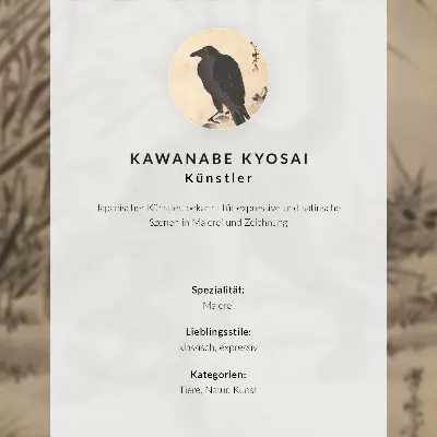 Katt som fångar en groda av Kawanabe Kyosai hållbar väggposter