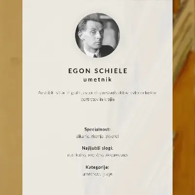 Stadsport med vagn (studentarbete) poster av Egon Schiele