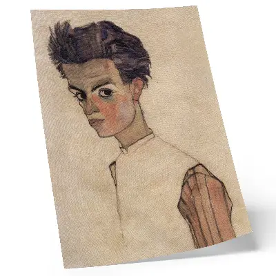 Självporträtt av Egon Schiele (1910) hållbar väggposter