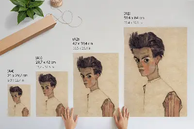 Självporträtt av Egon Schiele (1910) hållbar väggposter