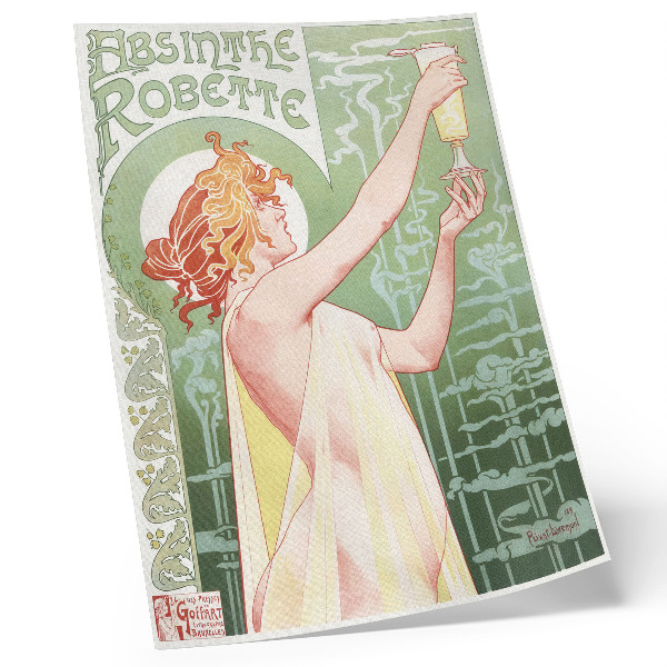 Affisch Privat Livemont (1896) kromolitografi av Absinthe Robette