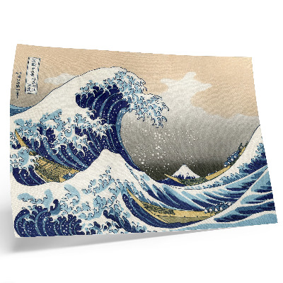 Stilren väggposter Den stora vågen utanför Kanagawa (1760–1849) av Hokusai – japanskt ukiyo-e träblocktryck