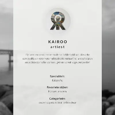 Väggposter med motiv av fjordar och berg i en harmonisk stadsmiljö