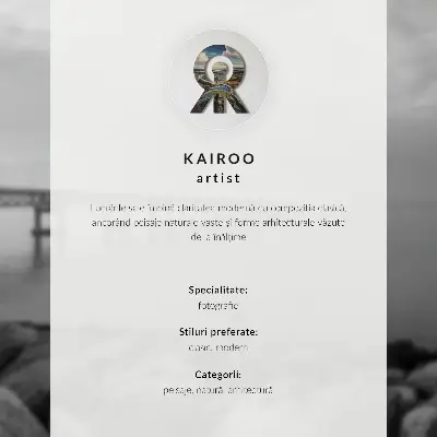 Väggposter med motiv av fjordar och berg i en harmonisk stadsmiljö