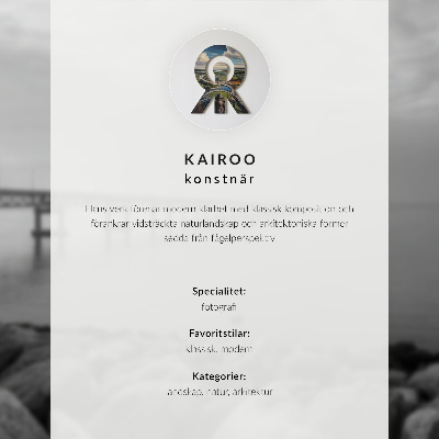 Väggposter Fjordar, berg, stad, lugn och harmoni