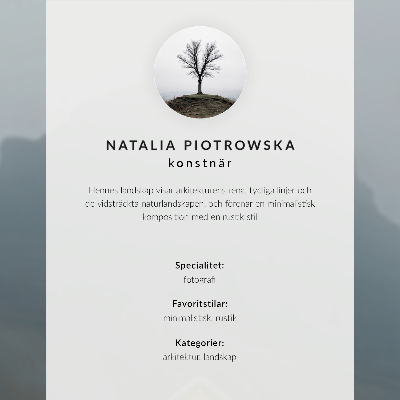 Poster Ett minimalistiskt vinterhus mot bakgrund av snö