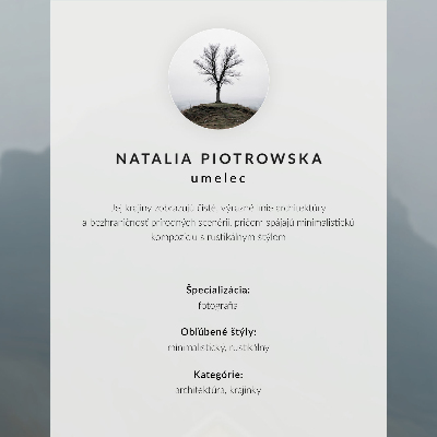 Poster Ett minimalistiskt vinterhus mot bakgrund av snö