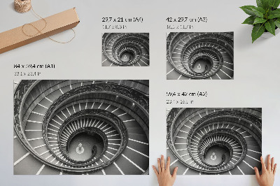 Poster Spiraltrappa arkitektur elegans