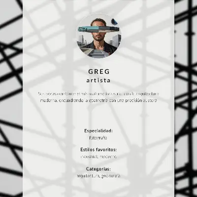 Poster till sovrum med minimalistisk futuristisk arkitektur