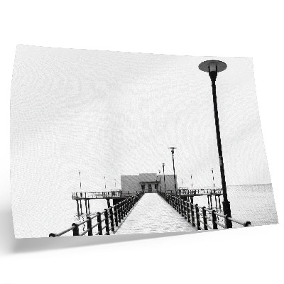 Väggposter Minimalistisk bro, rätlinjig arkitektur