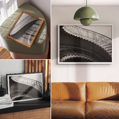 Poster Svartvit elegans, moderna former