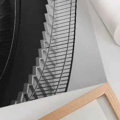 Poster svartvit elegans i moderna former