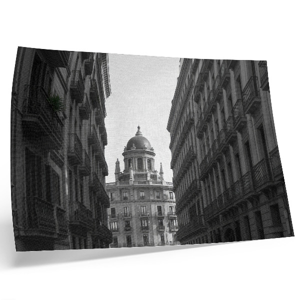Poster till sovrum Symmetriska fasader av historisk stadsarkitektur
