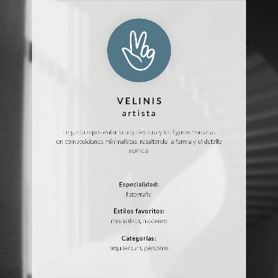 Poster Svart siluett bakom en glasram, grå minimalism