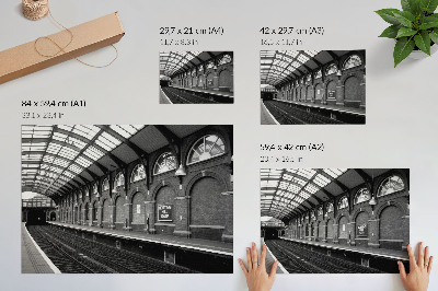 Stilren väggposter Elegansen i urban arkitektur, ljus och skugga