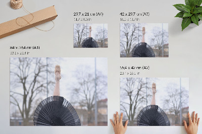 Poster till sovrum Balett, subtilitet, harmoni, lokal atmosfär