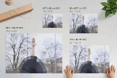 Poster till sovrum med motiv av balett i harmonisk och subtil lokal stil