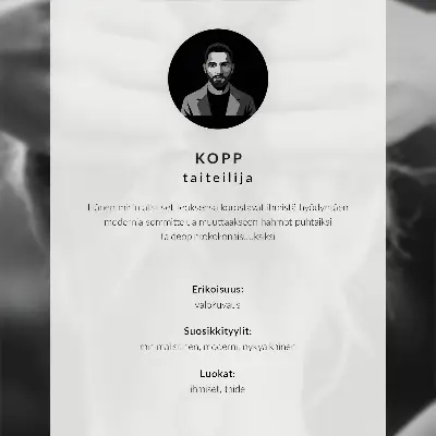 Väggposter med minimalistiskt motiv i ljusa färger föreställande lugn och musik vid dörren