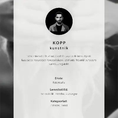 Väggposter med minimalistiskt motiv i ljusa färger föreställande lugn och musik vid dörren