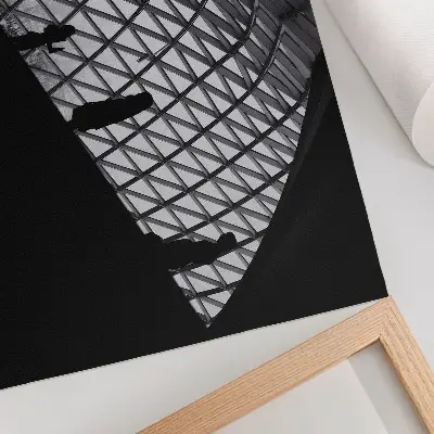 Poster modern taksilhuett i kontrast