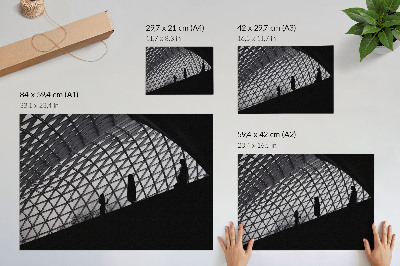 Poster Modern taksilhuettkontrast